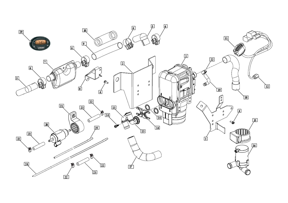 Запчасти для отопителей Webasto Thermo Top GAZ на таких авто как GAZEL, GAZ Next, Gazelle Next, GAZon NEXT, GAZelle NEXT, Gazelle Business
