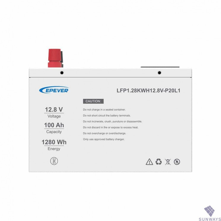 Аккумулятор EPEVER LFP1.28KWH12.8V-P20L1 купить в Пскове